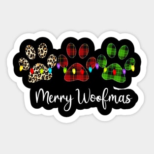 MERRY WOOFMAS CHRISTMAS Sticker